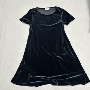 Vineyard Vines Velvet Tea Dress Blue Short Sleeve Women's‎ Small S